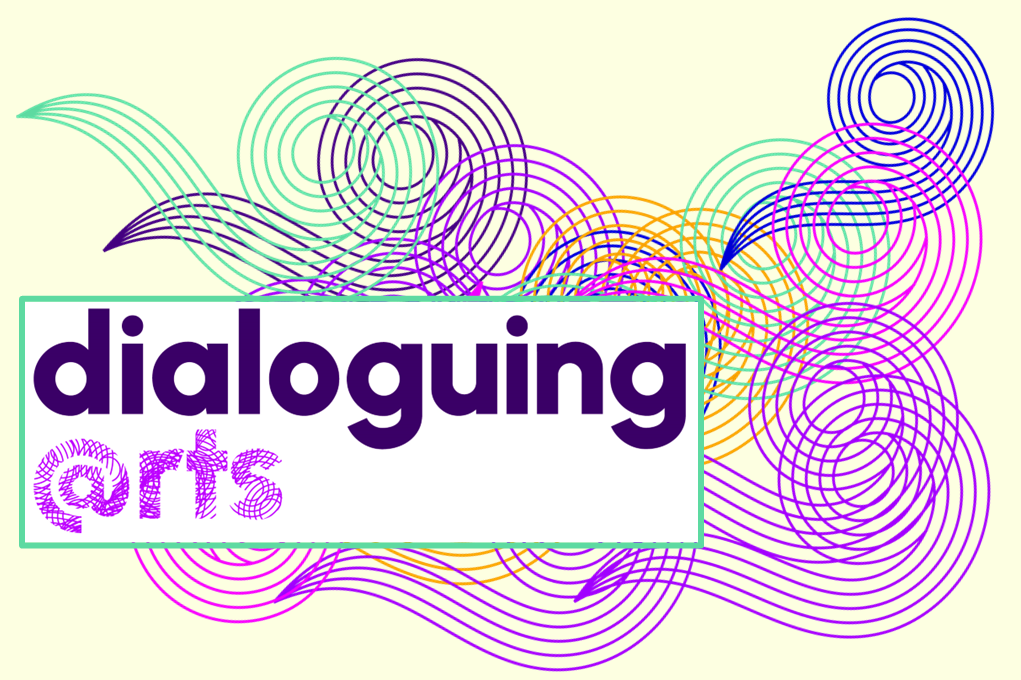 abstrakt illustrasjon med logoen til dialoguing@rts.