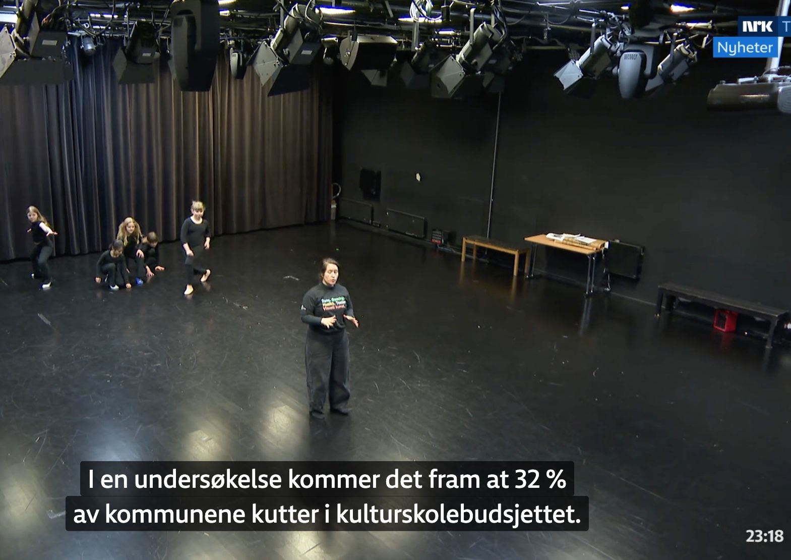 Skjermbilde fra NRK Kveldsnytt, 30.03.26